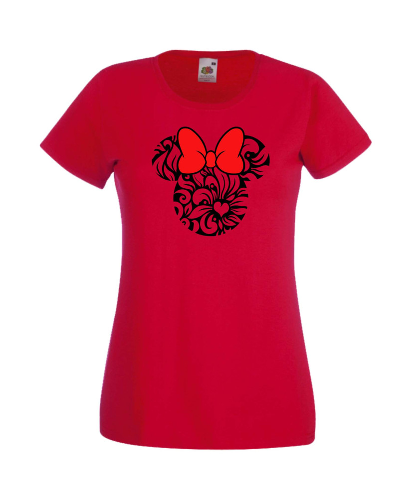 Дамска Тениска Mickey Mouse  Minnie Head 7