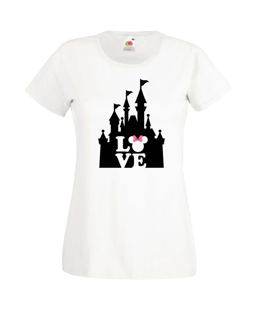 Дамска Тениска Mickey Mouse  Minnie Love Disney Castle