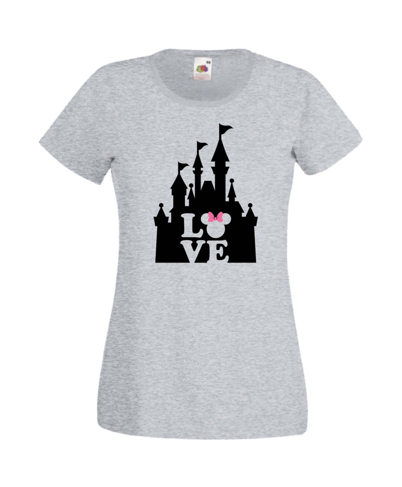 Дамска Тениска Mickey Mouse  Minnie Love Disney Castle