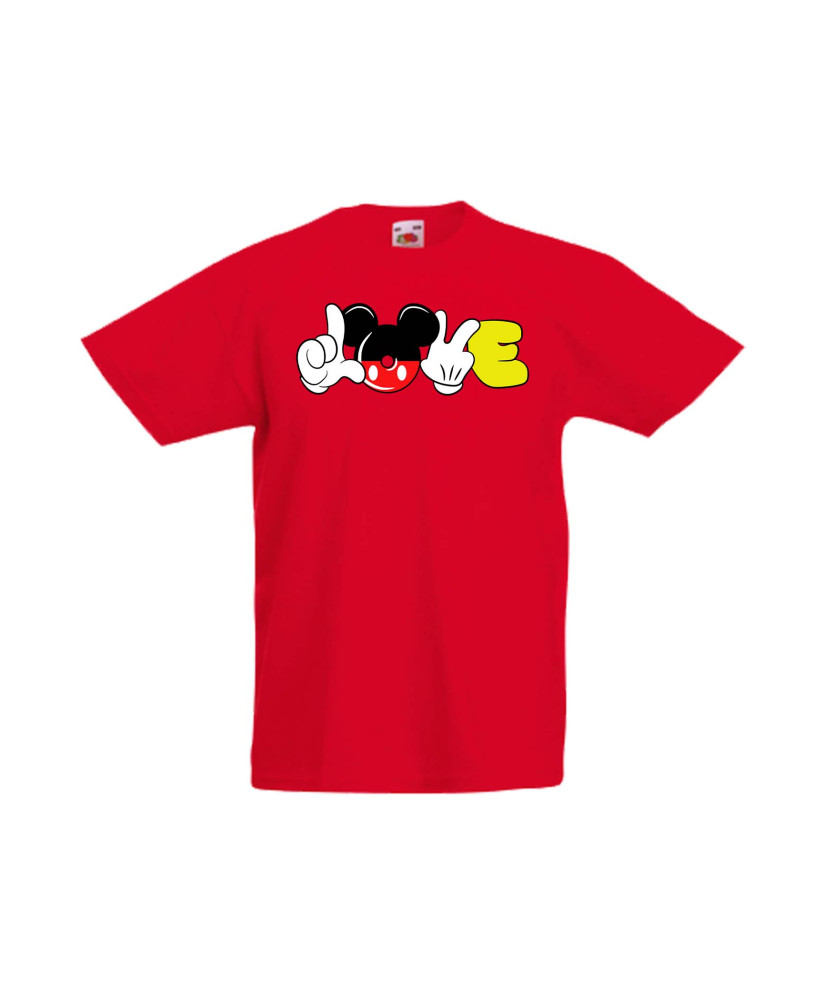 Детска Тениска Mickey Mouse Mickey Love Детска Тениска Mickey Mouse Mickey Love
