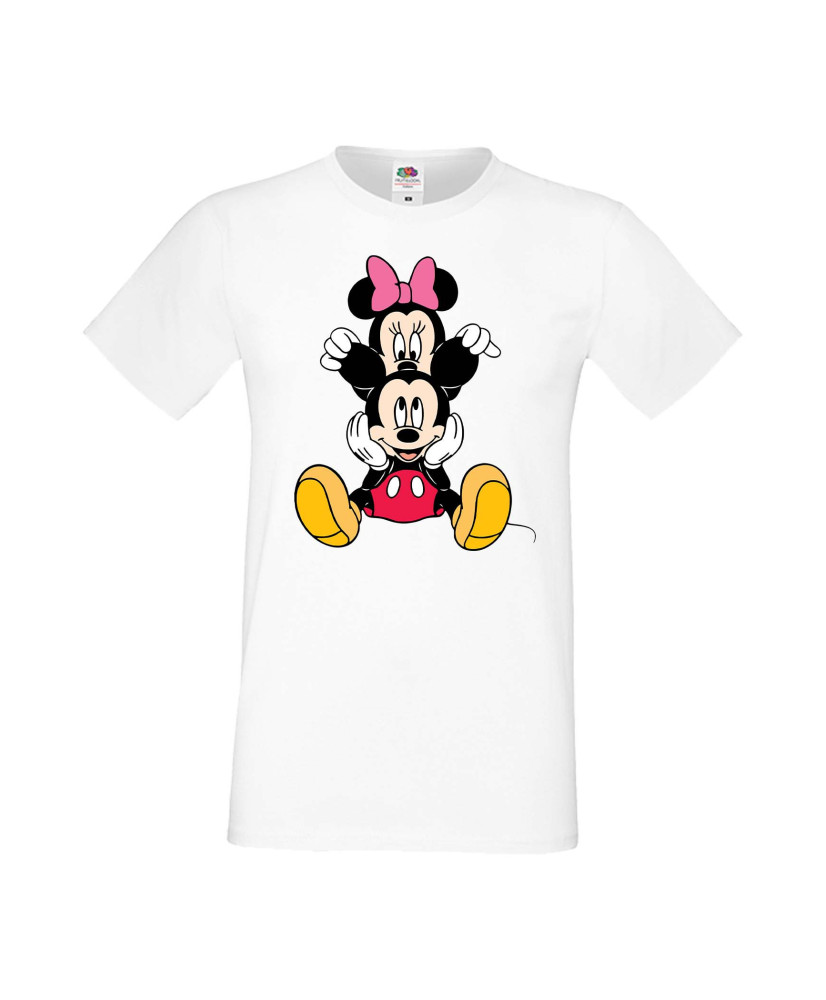Мъжка Тениска Mickey Mouse Mickey & Minnie 3 Мъжка Тениска Mickey Mouse Mickey & Minnie 3