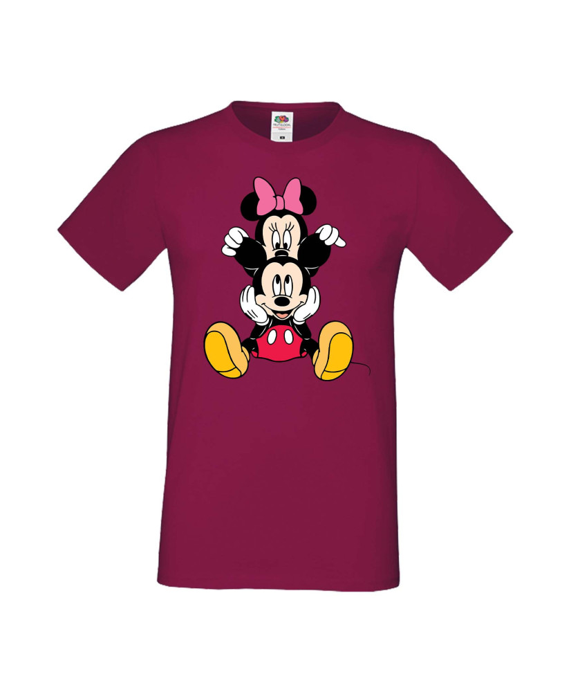 Мъжка Тениска Mickey Mouse Mickey & Minnie 3 Мъжка Тениска Mickey Mouse Mickey & Minnie 3