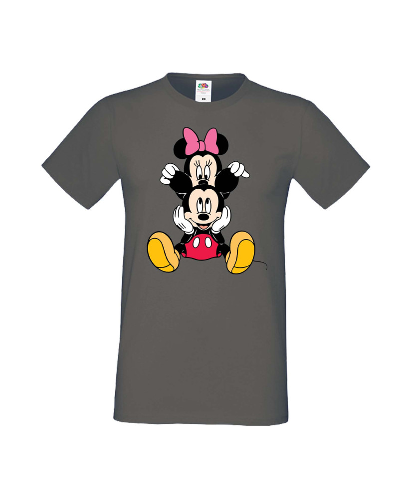 Мъжка Тениска Mickey Mouse Mickey & Minnie 3 Мъжка Тениска Mickey Mouse Mickey & Minnie 3