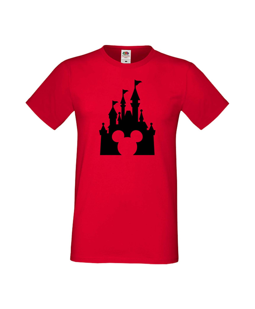Мъжка Тениска Mickey Mouse Mickey Head Disney Castle Мъжка Тениска Mickey Mouse Mickey Head Disney Castle