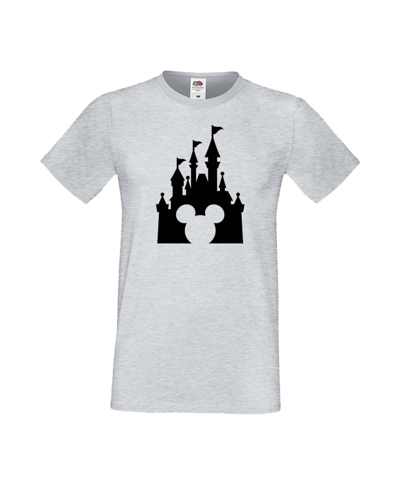 Мъжка Тениска Mickey Mouse Mickey Head Disney Castle Мъжка Тениска Mickey Mouse Mickey Head Disney Castle