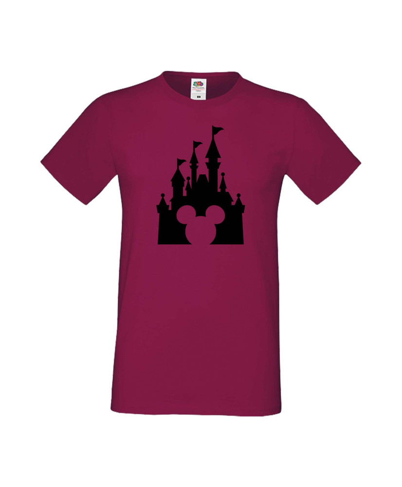 Мъжка Тениска Mickey Mouse Mickey Head Disney Castle Мъжка Тениска Mickey Mouse Mickey Head Disney Castle