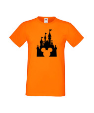 Мъжка Тениска Mickey Mouse Mickey Head Disney Castle