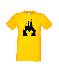Мъжка Тениска Mickey Mouse Mickey Head Disney Castle