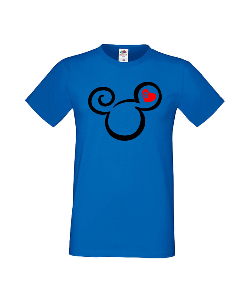 Мъжка Тениска Mickey Mouse Mickey Head Love Мъжка Тениска Mickey Mouse Mickey Head Love