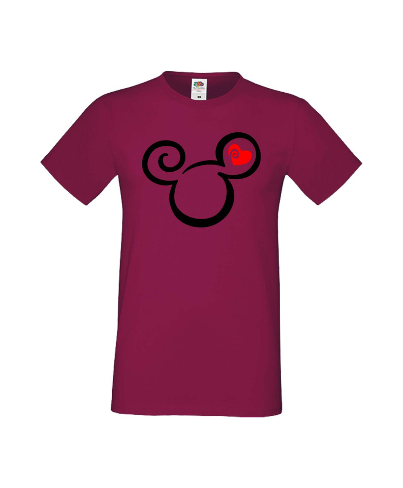 Мъжка Тениска Mickey Mouse Mickey Head Love