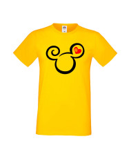 Мъжка Тениска Mickey Mouse Mickey Head Love