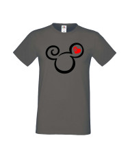 Мъжка Тениска Mickey Mouse Mickey Head Love