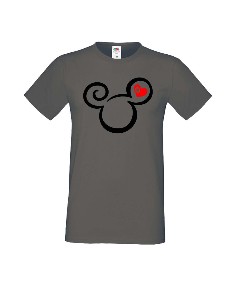 Мъжка Тениска Mickey Mouse Mickey Head Love Мъжка Тениска Mickey Mouse Mickey Head Love