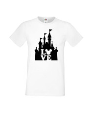 Мъжка Тениска Mickey Mouse Mickey Love Disney Castle