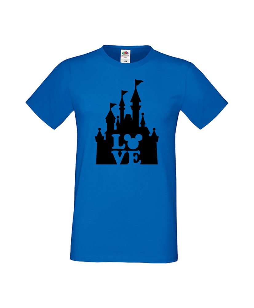 Мъжка Тениска Mickey Mouse Mickey Love Disney Castle Мъжка Тениска Mickey Mouse Mickey Love Disney Castle