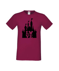 Мъжка Тениска Mickey Mouse Mickey Love Disney Castle