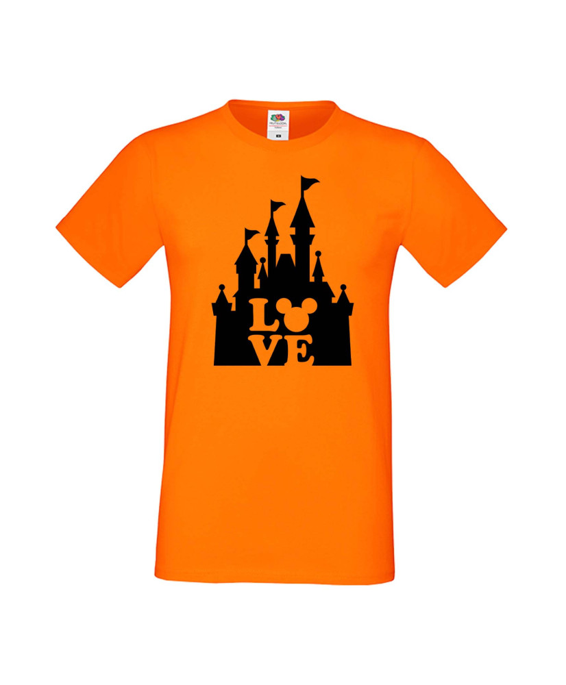 Мъжка Тениска Mickey Mouse Mickey Love Disney Castle Мъжка Тениска Mickey Mouse Mickey Love Disney Castle