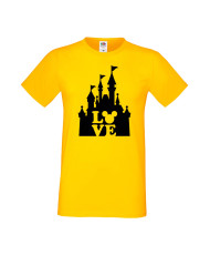 Мъжка Тениска Mickey Mouse Mickey Love Disney Castle
