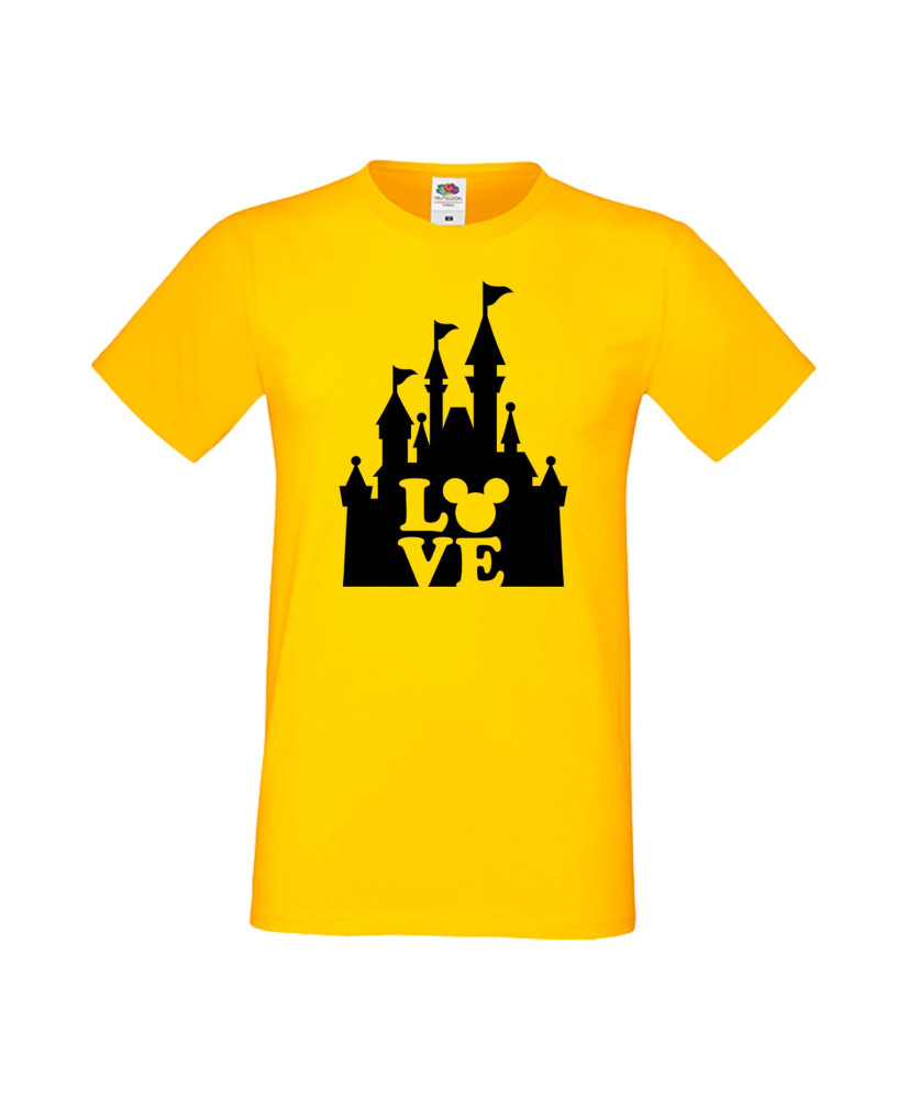 Мъжка Тениска Mickey Mouse Mickey Love Disney Castle Мъжка Тениска Mickey Mouse Mickey Love Disney Castle