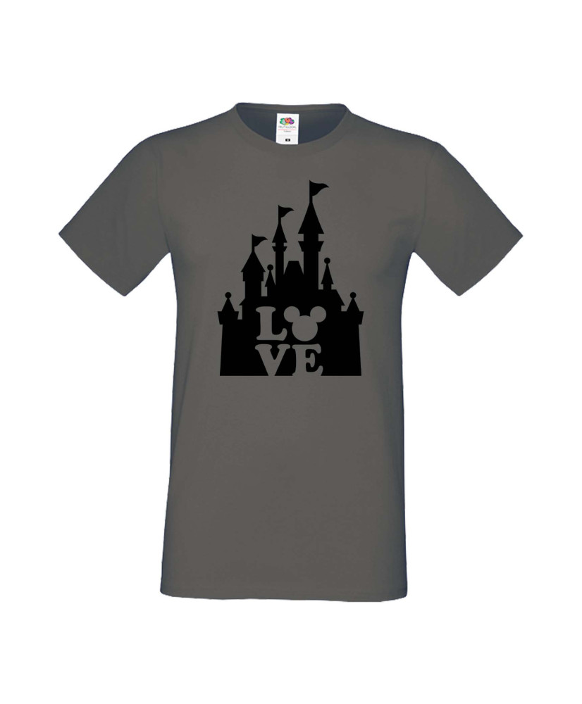 Мъжка Тениска Mickey Mouse Mickey Love Disney Castle Мъжка Тениска Mickey Mouse Mickey Love Disney Castle