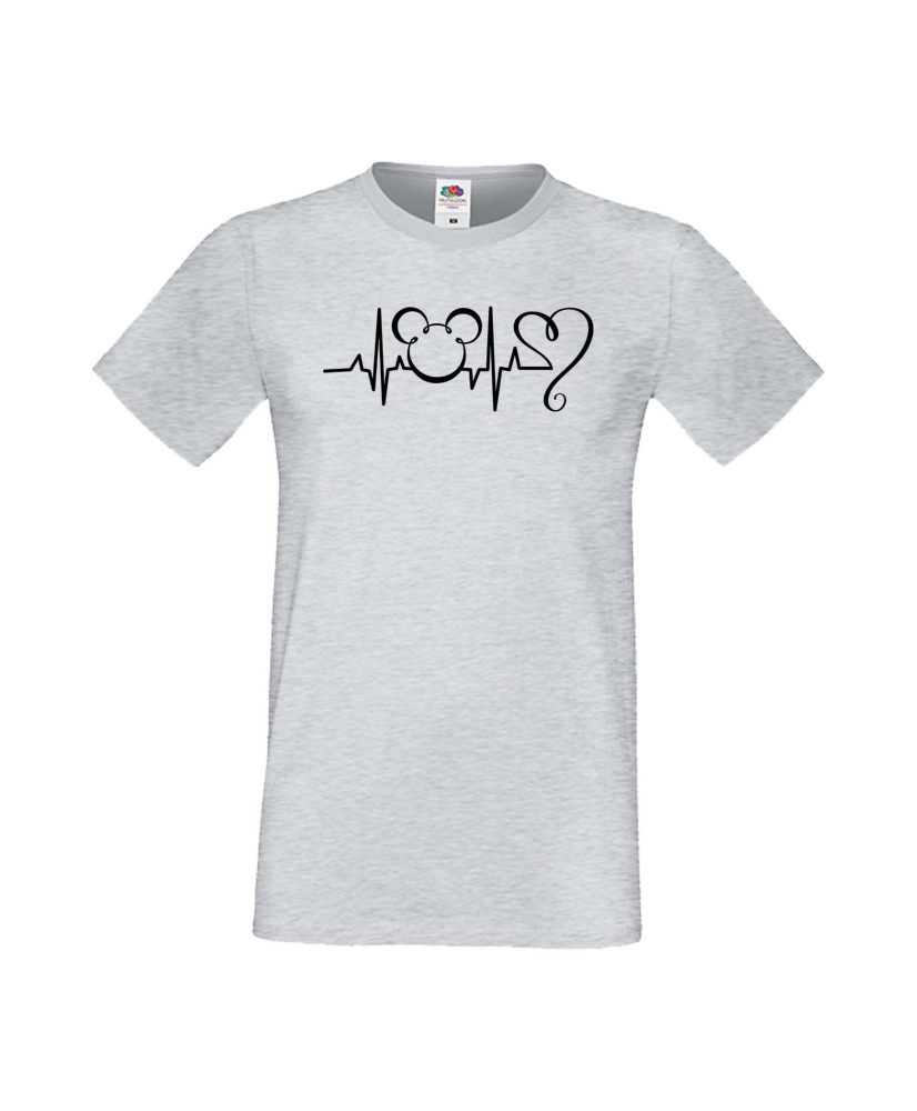 Мъжка Тениска Mickey Mouse Mickey Love Heartbeat 2 Мъжка Тениска Mickey Mouse Mickey Love Heartbeat 2