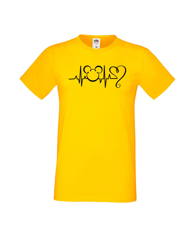 Мъжка Тениска Mickey Mouse Mickey Love Heartbeat 2 Мъжка Тениска Mickey Mouse Mickey Love Heartbeat 2