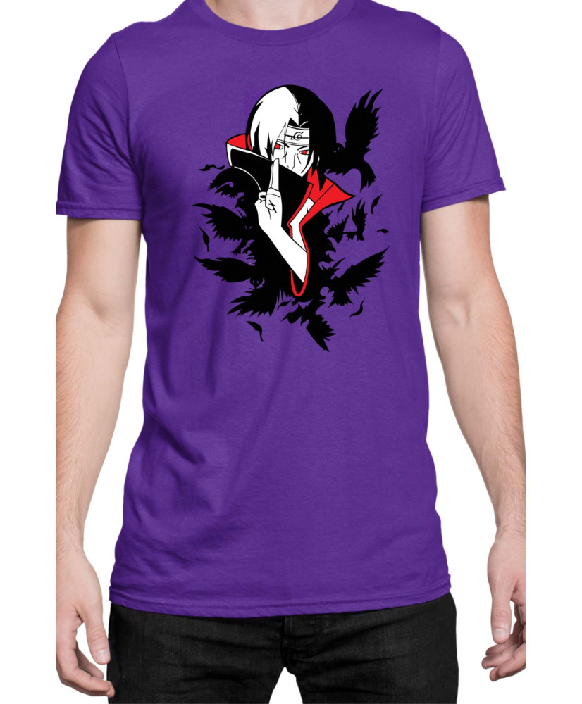 Мъжка Тениска Naruto Itachi Crows Мъжка Тениска Naruto Itachi Crows