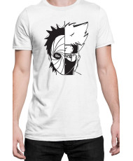 Мъжка Тениска Naruto Kakashi Vs Obito