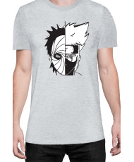 Мъжка Тениска Naruto Kakashi Vs Obito
