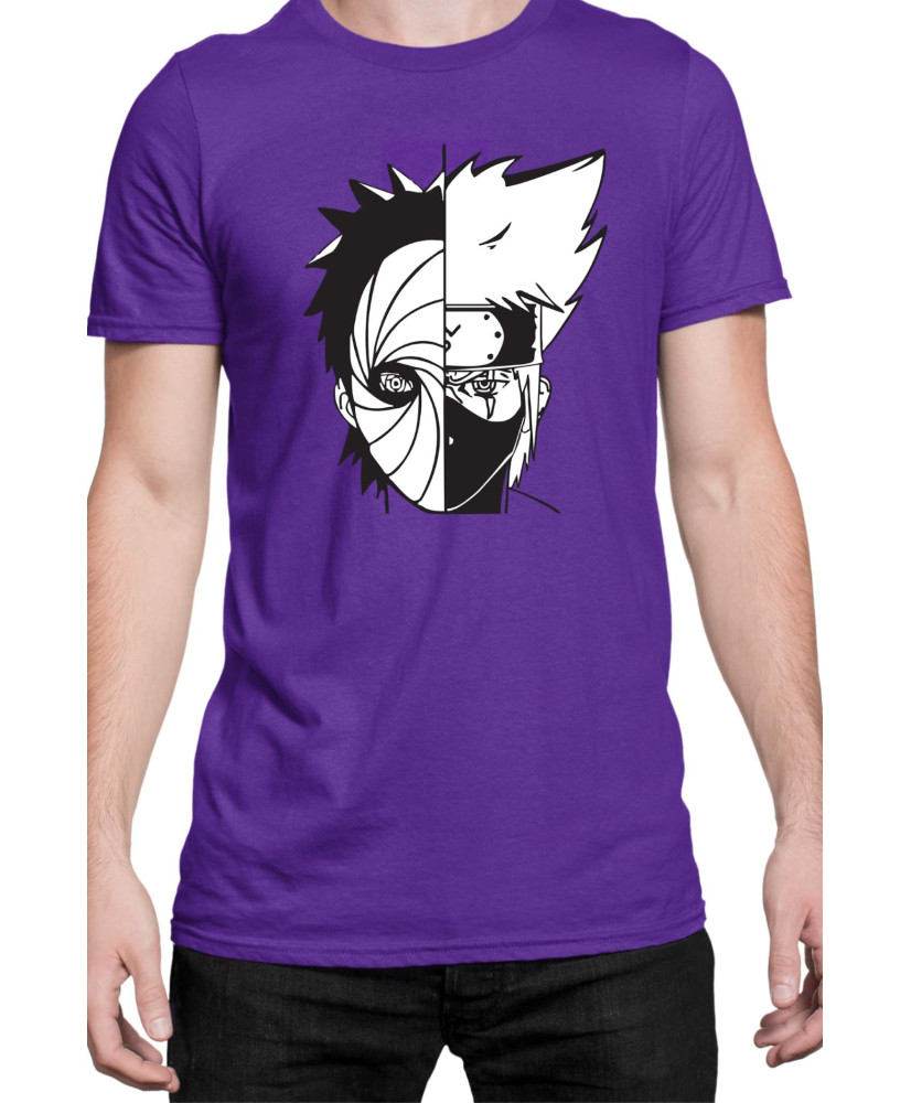 Мъжка Тениска Naruto Kakashi Vs Obito