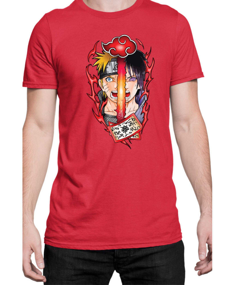 Мъжка Тениска Naruto Naruto V Sasuke 02