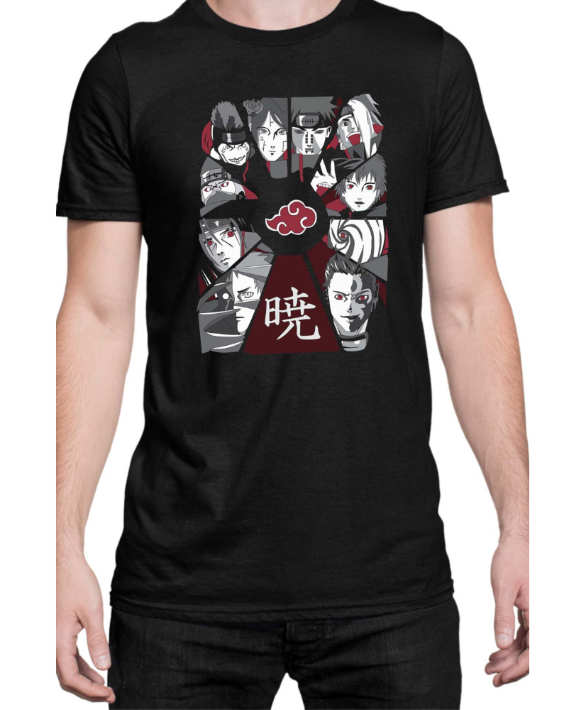 Мъжка Тениска Naruto Akatsuki Team Members 01
