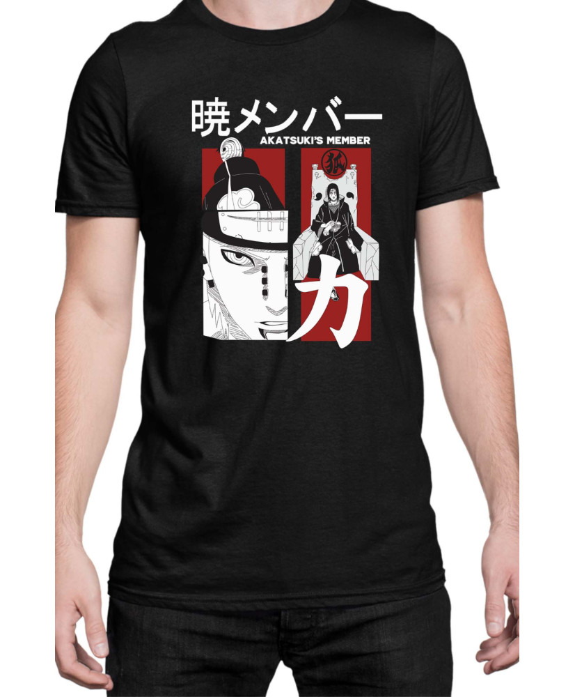 Мъжка Тениска Naruto Akatsuki Team Members 03 Мъжка Тениска Naruto Akatsuki Team Members 03