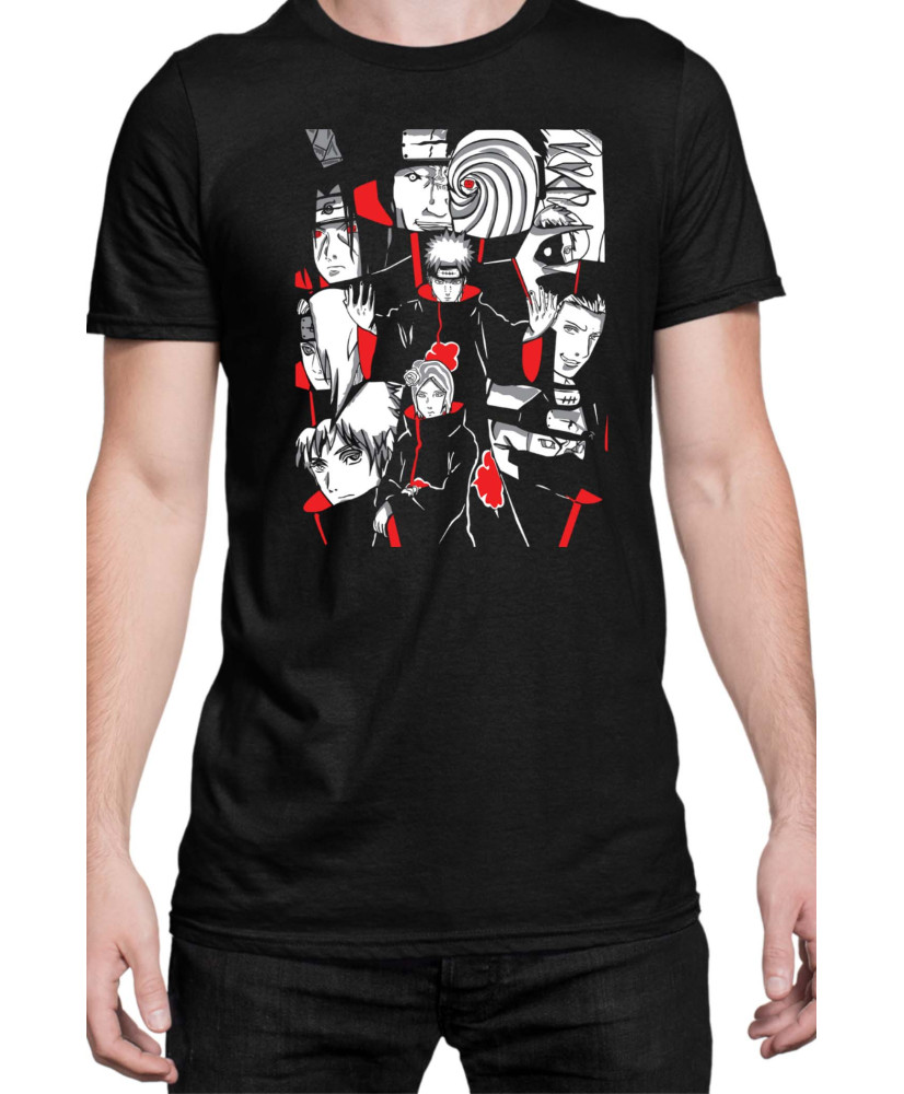 Мъжка Тениска Naruto Akatsuki Team Members 04 Мъжка Тениска Naruto Akatsuki Team Members 04
