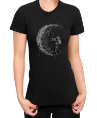 Дамска Тениска Nasa Space Theme Astronaut Mining