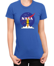 Дамска Тениска Nasa Space Theme Rocket Take Off