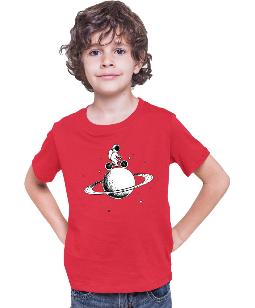 Детска Тениска Nasa Space Theme Astronaut Bike Saturn Детска Тениска Nasa Space Theme Astronaut Bike Saturn