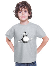 Детска Тениска Nasa Space Theme Astronaut Bike Saturn