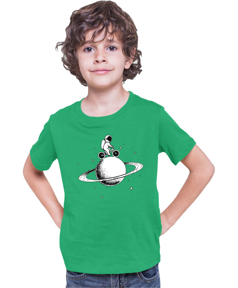 Детска Тениска Nasa Space Theme Astronaut Bike Saturn Детска Тениска Nasa Space Theme Astronaut Bike Saturn