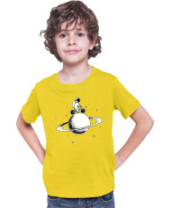 Детска Тениска Nasa Space Theme Astronaut Bike Saturn