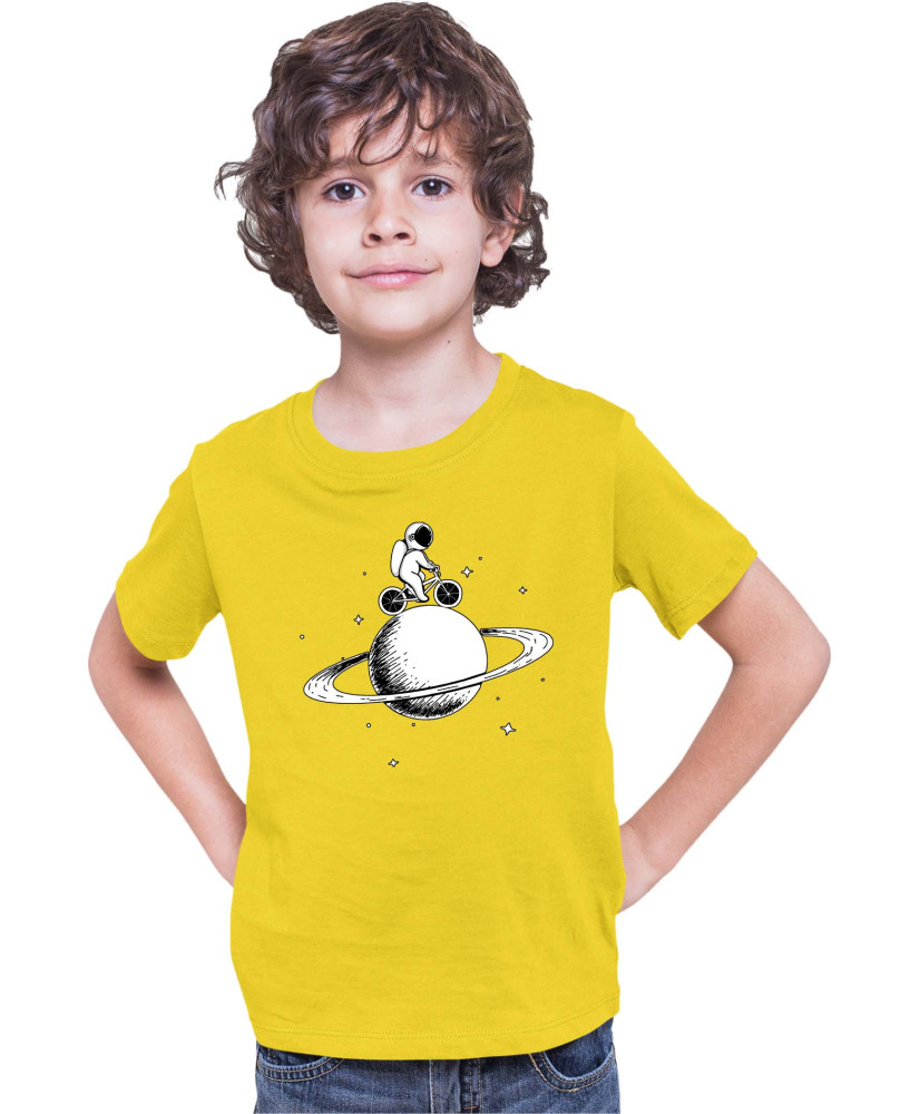 Детска Тениска Nasa Space Theme Astronaut Bike Saturn Детска Тениска Nasa Space Theme Astronaut Bike Saturn