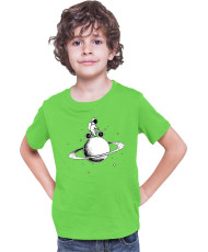 Детска Тениска Nasa Space Theme Astronaut Bike Saturn