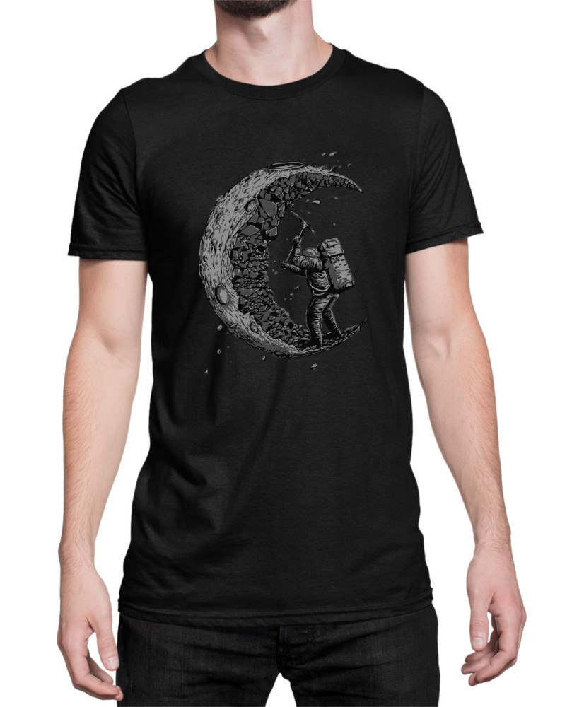 Мъжка Тениска Nasa Space Theme Astronaut Mining