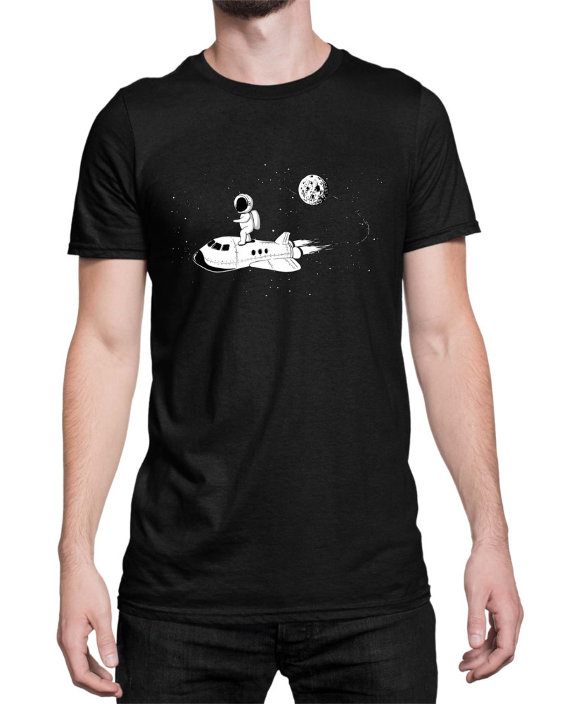 Мъжка Тениска Nasa Space Theme Astronaut Ride Space Shuttle