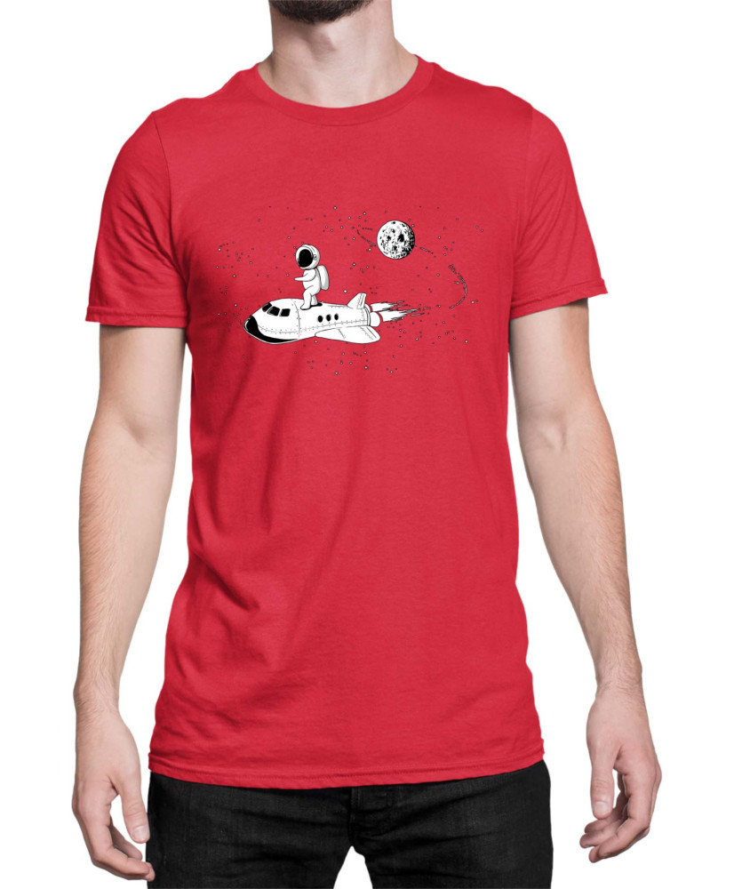 Мъжка Тениска Nasa Space Theme Astronaut Ride Space Shuttle