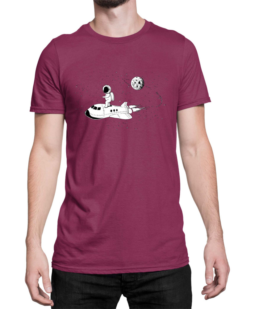 Мъжка Тениска Nasa Space Theme Astronaut Ride Space Shuttle