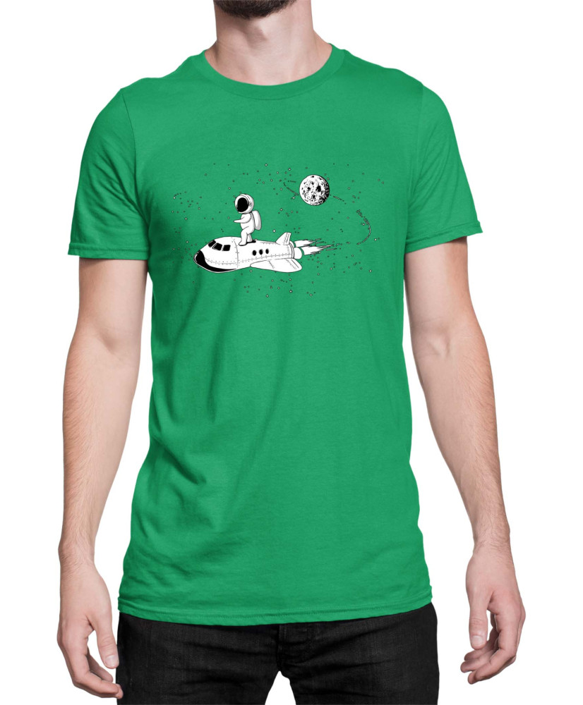 Мъжка Тениска Nasa Space Theme Astronaut Ride Space Shuttle