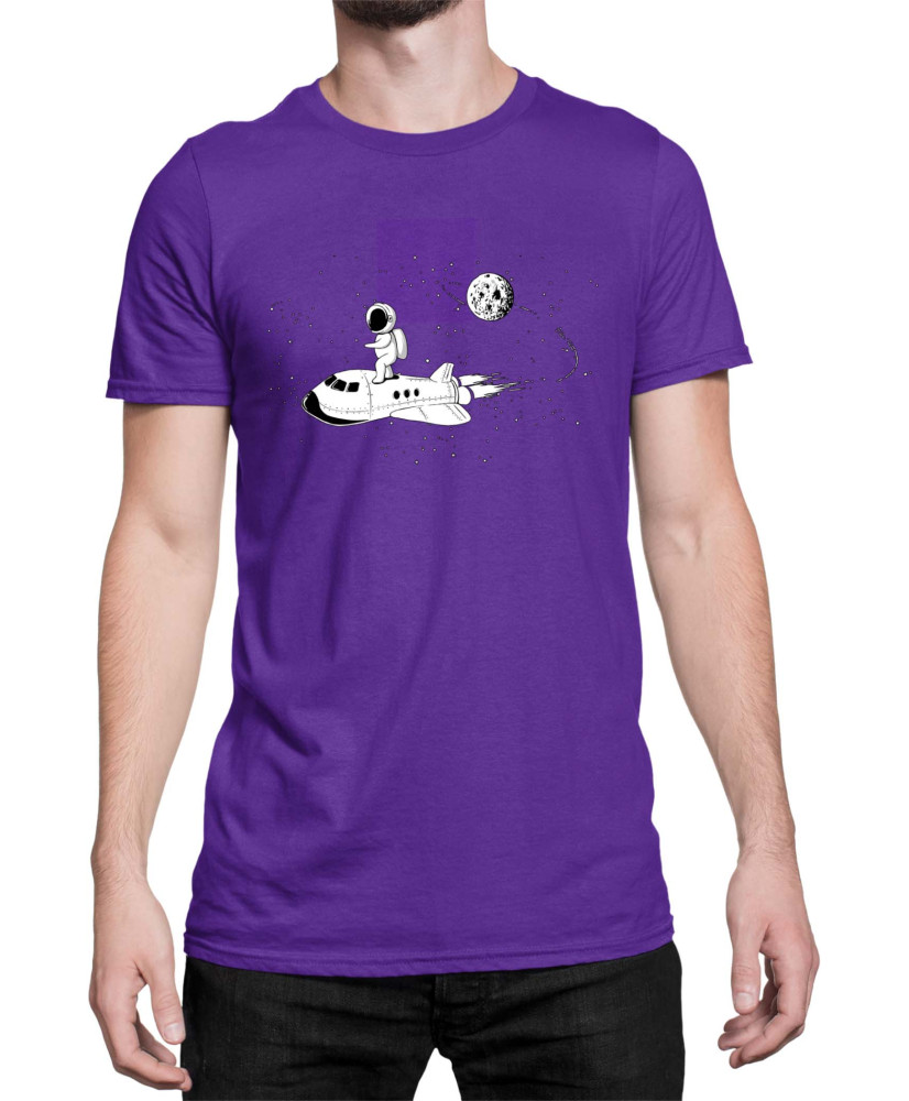 Мъжка Тениска Nasa Space Theme Astronaut Ride Space Shuttle