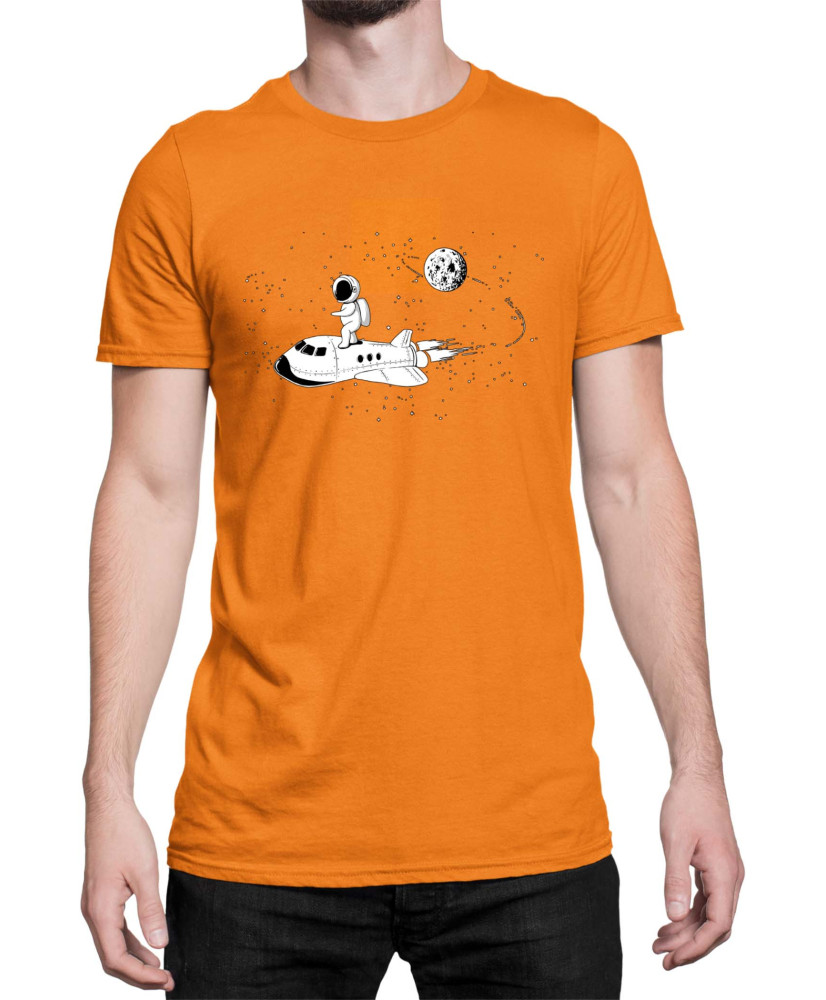 Мъжка Тениска Nasa Space Theme Astronaut Ride Space Shuttle