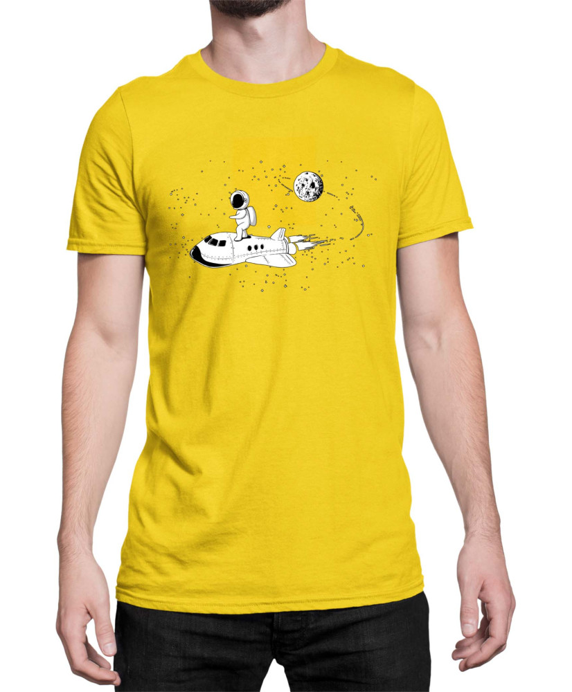 Мъжка Тениска Nasa Space Theme Astronaut Ride Space Shuttle
